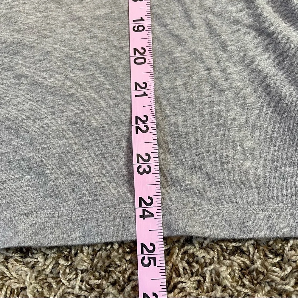 Adidas Classics 3-Stripes Tee Heather Gray Grey Small Cotton Tee Short Sleeve - Picture 9 of 11